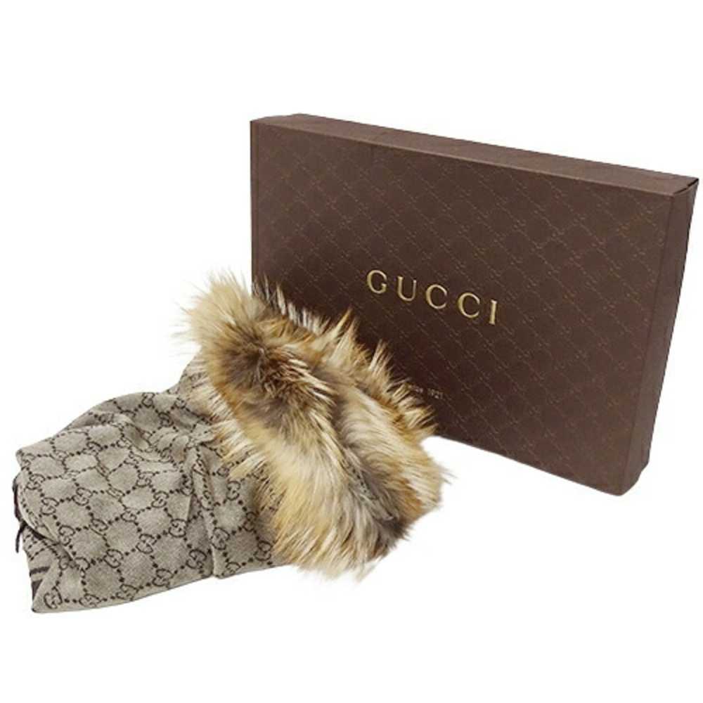 Gucci GUCCI Stole Women's Wool Brown 254017 Fox F… - image 7