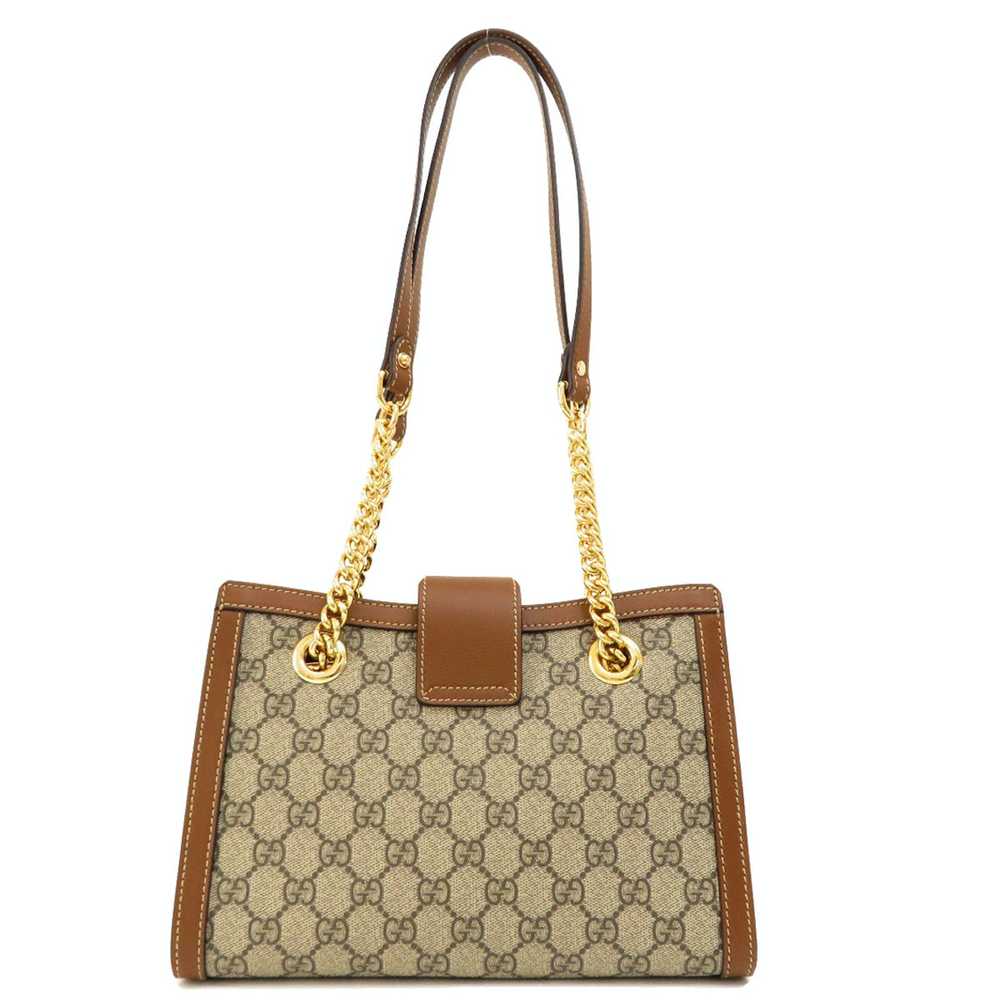 Gucci Gucci Padlock GG Small Handbag Leather Brown - image 2