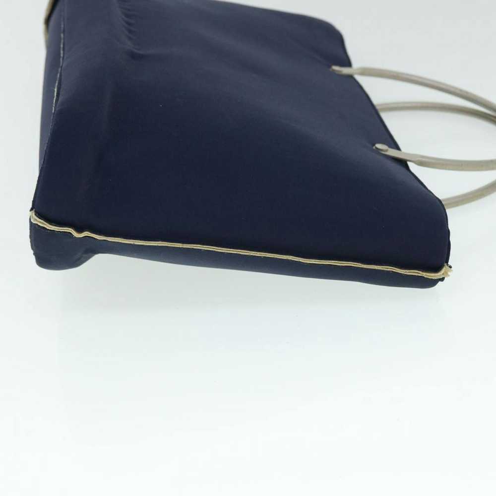 Chanel CHANEL Hand Bag Canvas Navy CC Auth bs8016 - image 3