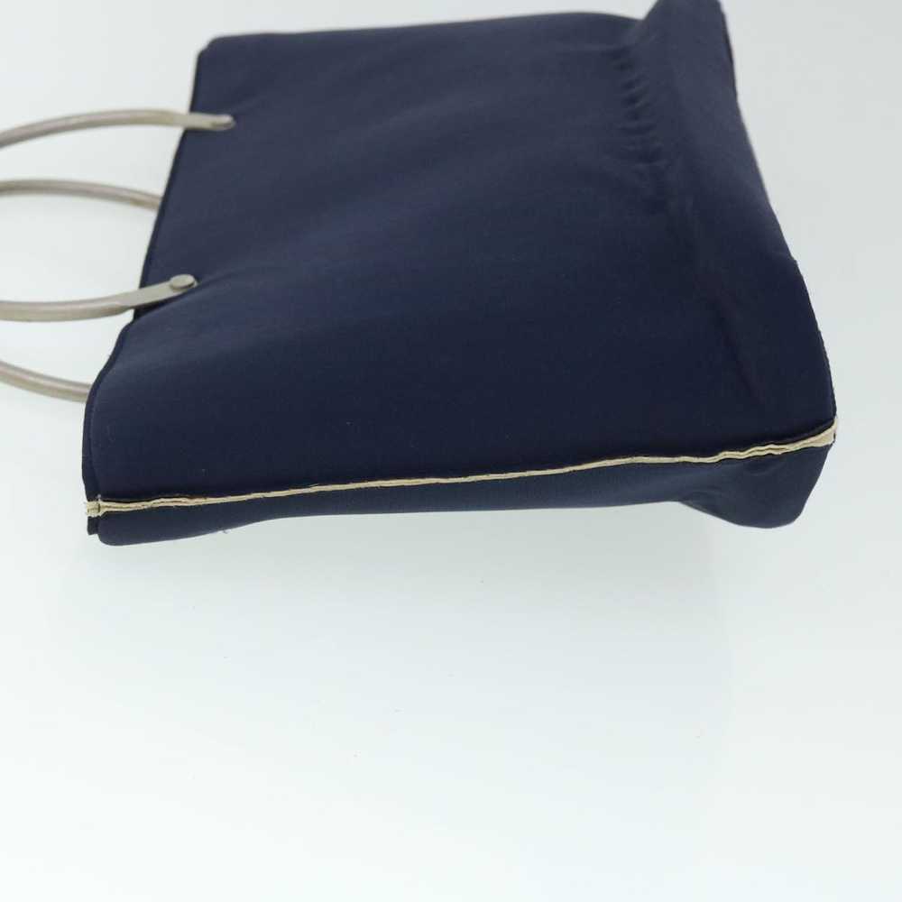 Chanel CHANEL Hand Bag Canvas Navy CC Auth bs8016 - image 4