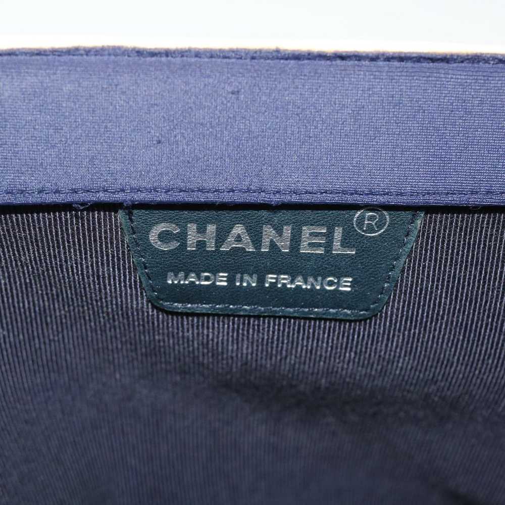 Chanel CHANEL Hand Bag Canvas Navy CC Auth bs8016 - image 9