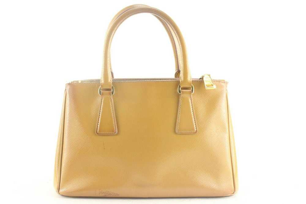 Prada Prada Tan Brown Leather Luxe Tote 2way with… - image 8