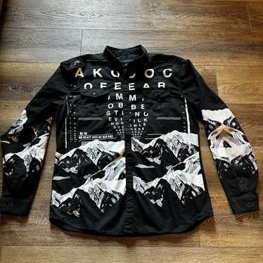 AKOO WHITE buy LEATHER LETTERMAN JACKET