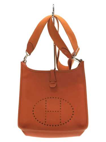 Hermes Hermes Leather Evelyn Shoulder Bag Red - image 1