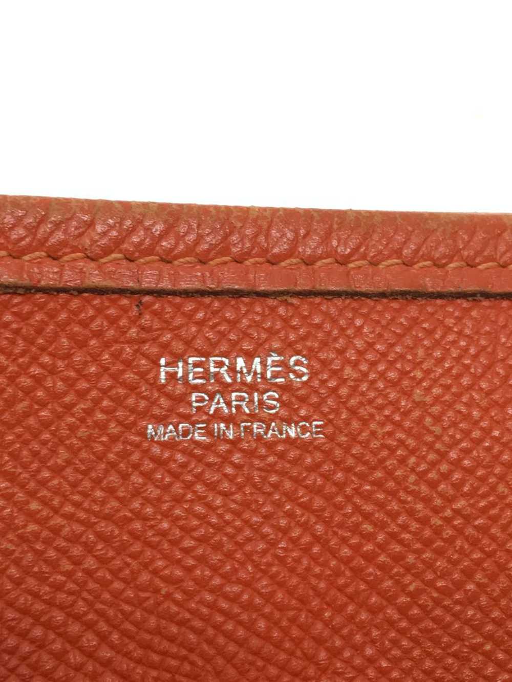 Hermes Hermes Leather Evelyn Shoulder Bag Red - image 5