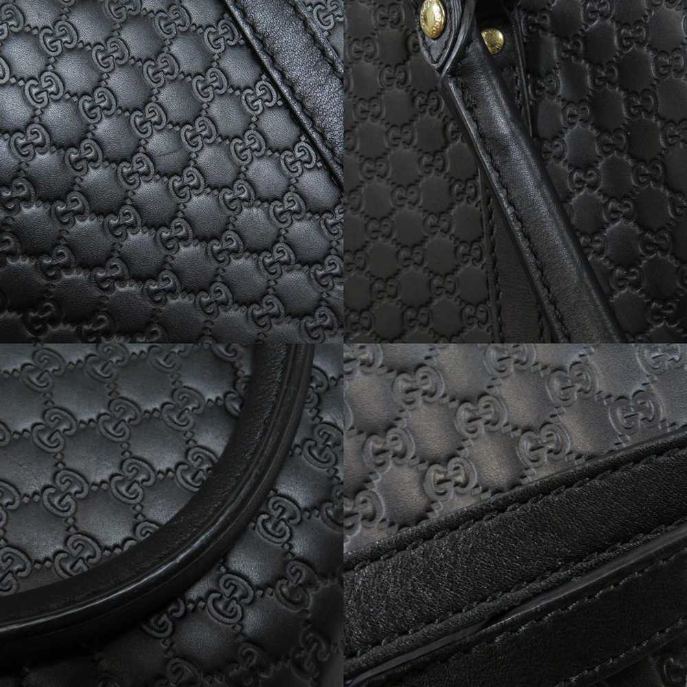 Gucci Gucci Micro Shima Tote Bag Leather Black - image 6