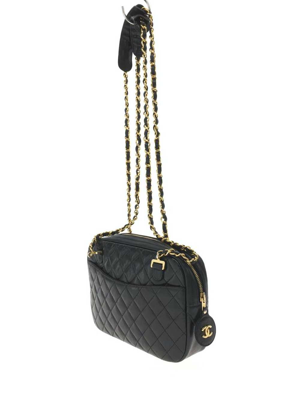 Chanel Chanel Matelasse Leather Double Chain Shou… - image 2