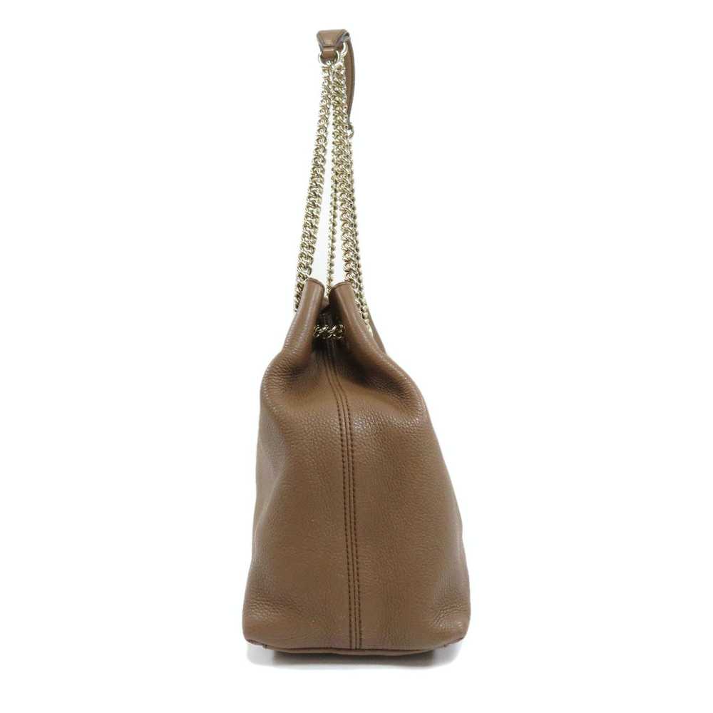 Gucci Gucci Soho Chain Tote Bag Calf Leather Brown - image 3