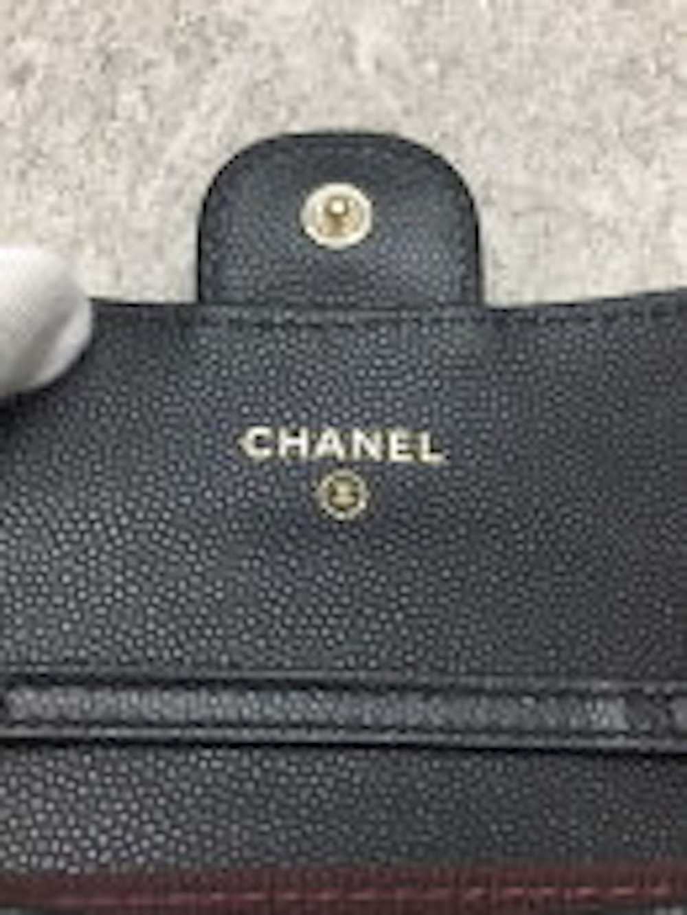 Chanel Chanel Leather Matelasse Chain Wallet - image 3