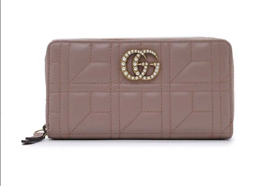 Gucci Gucci Round Zipper Long Wallet GG Marmont P… - image 1