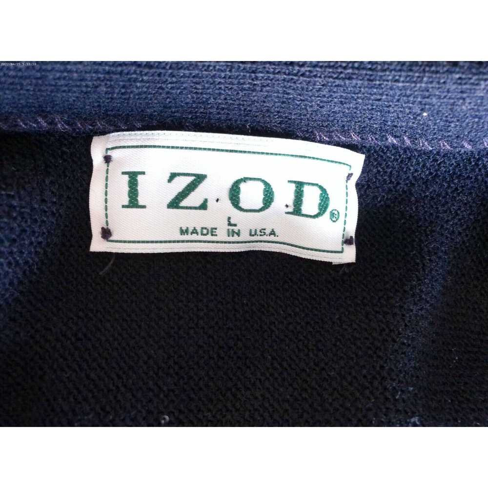 Izod Vintage IZOD Made in the USA Emblem Men's Bl… - image 9