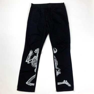 Other BySlik Skull Prayer Black Denim Jeans - image 1