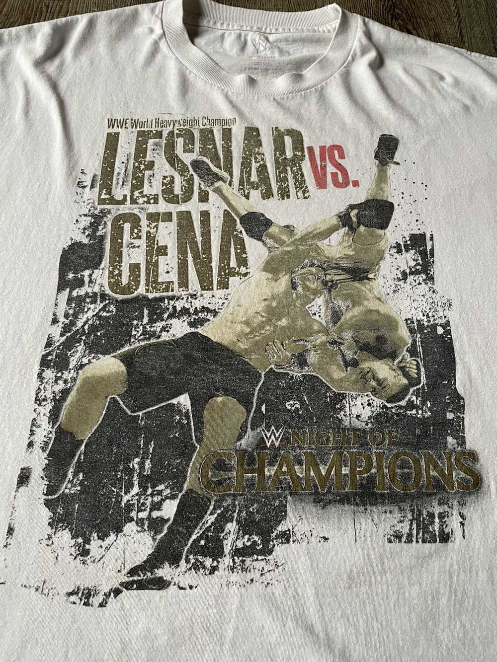 Vintage × Wwe WWE Brock Lesnar v John Cena “Night… - image 2