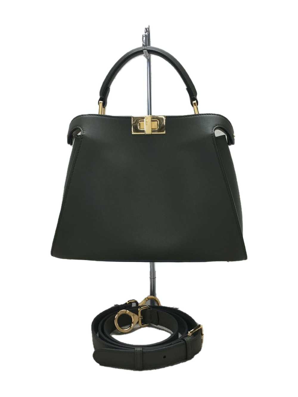 Fendi Fendi Calf Leather Shoulder Bag Black - Gem