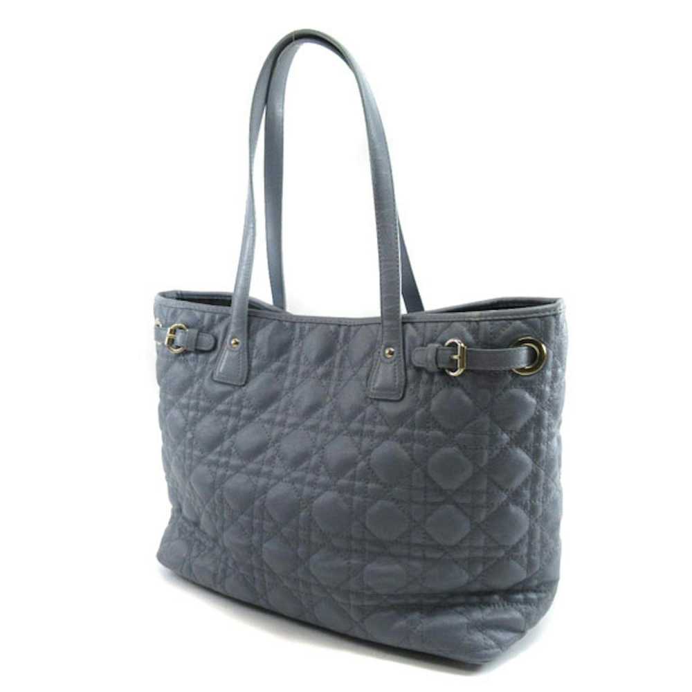 Dior Dior Charm Tote Bag Coated Canvas Blue - image 1