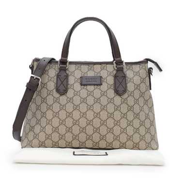 Gucci Gucci Gg Supreme 2way Handbag Brown