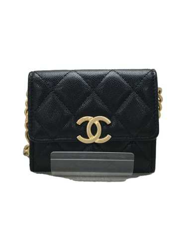 Chanel Chanel Lambskin Leather Chain Wallet Black