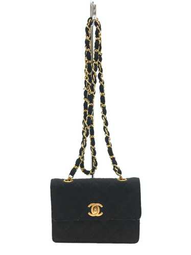 Chanel Chanel Mini Matelasse Jersey Leather Chain 