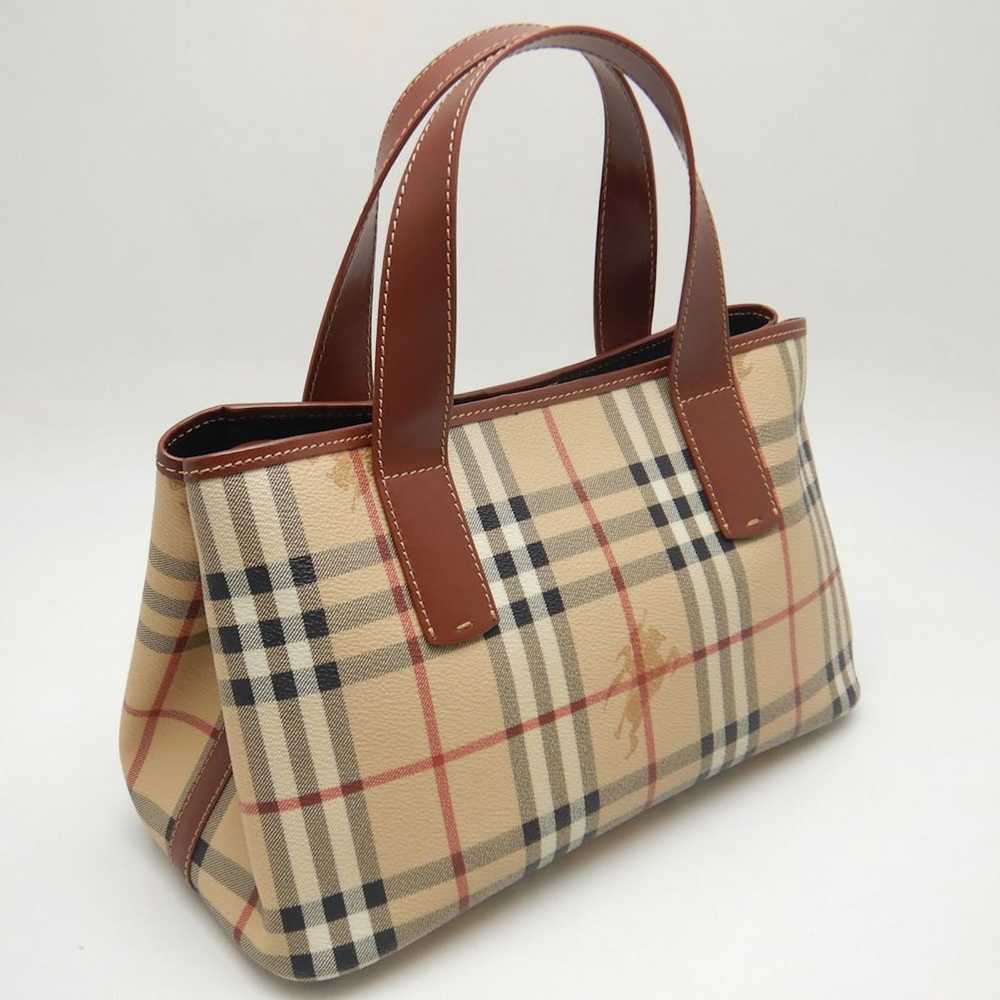 Burberry Burberry Handbag London Leather Check Br… - image 2