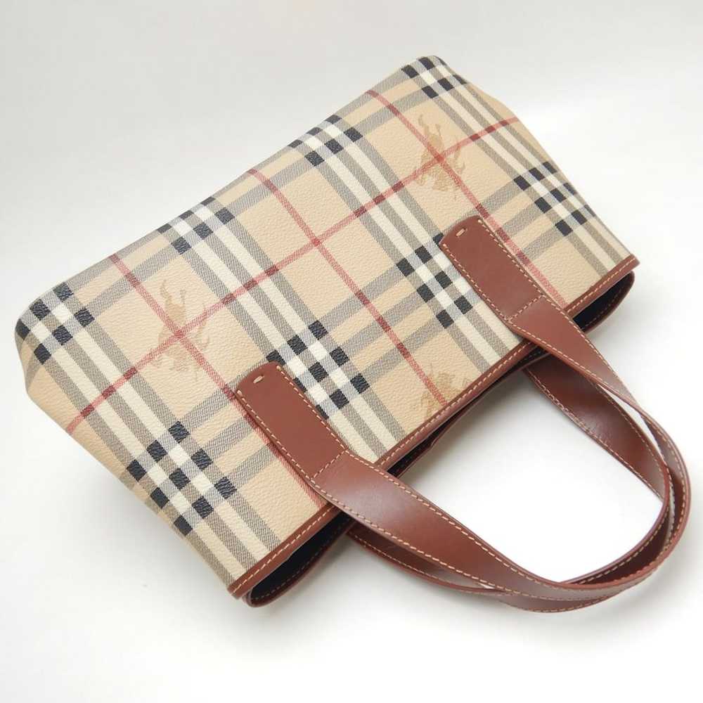 Burberry Burberry Handbag London Leather Check Br… - image 4
