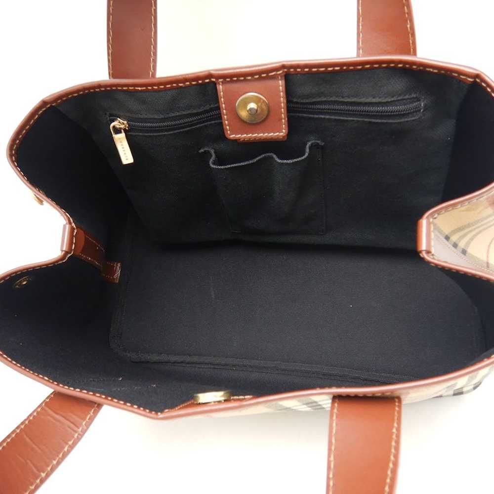 Burberry Burberry Handbag London Leather Check Br… - image 7