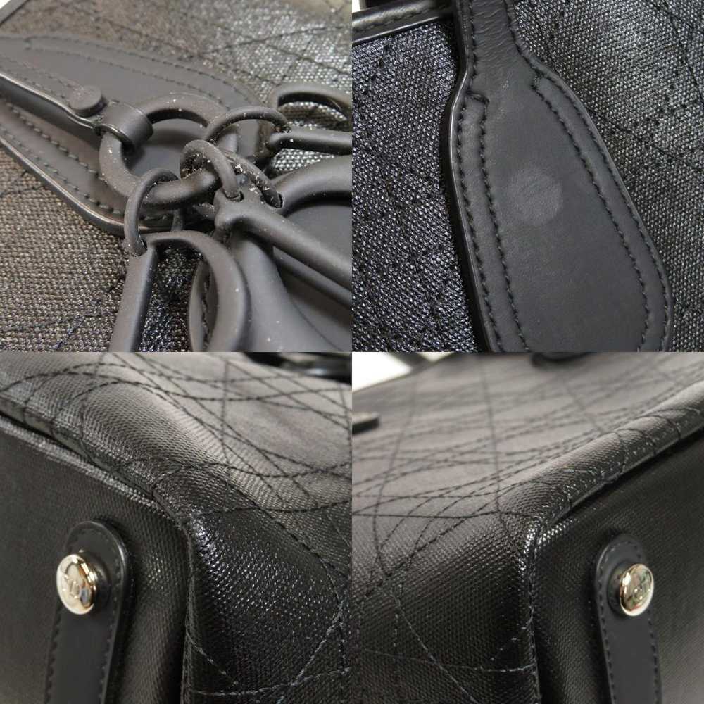 Dior Dior Cannage Stitch Tote Bag Leather Black - image 8