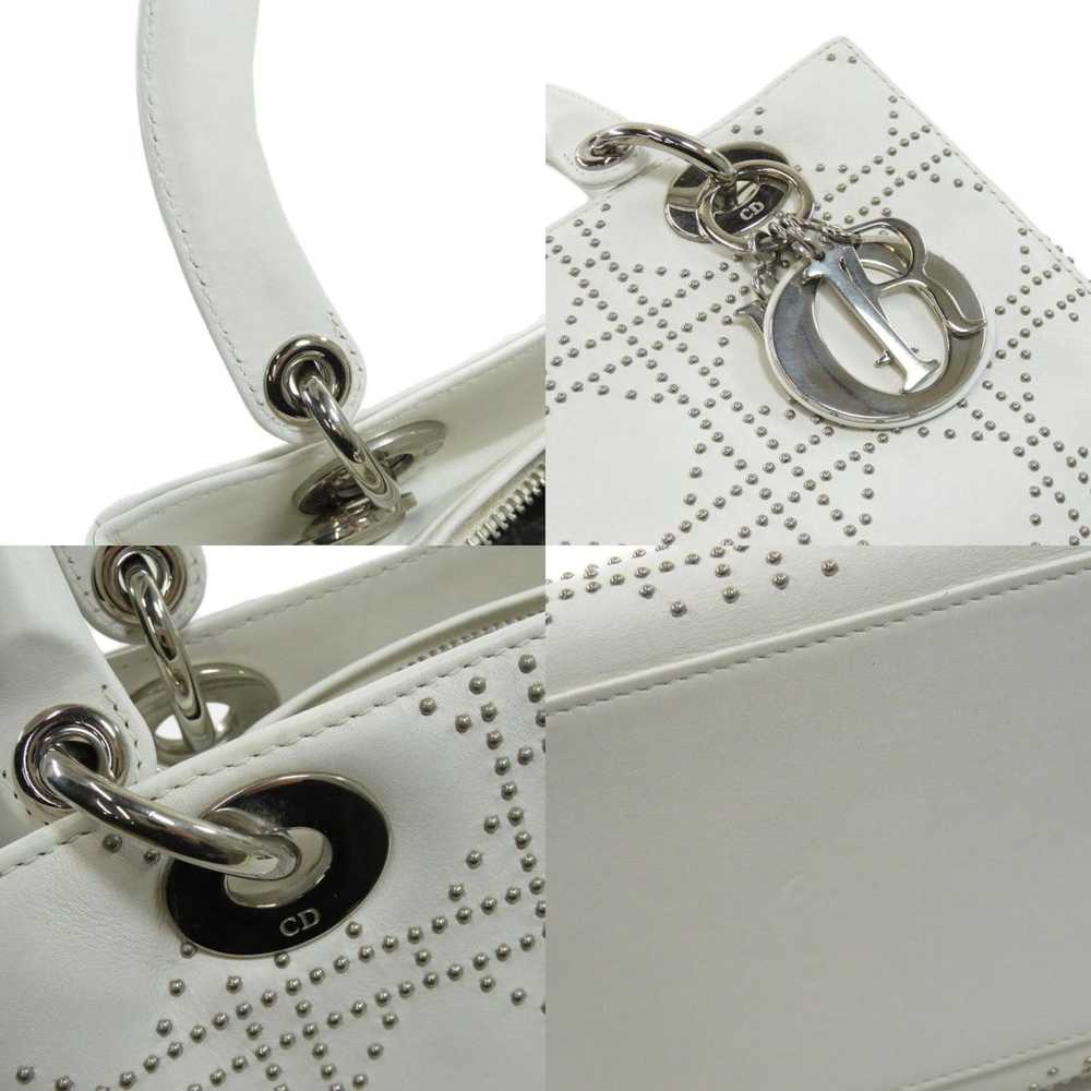 Dior Dior Handbag Leather White - image 6