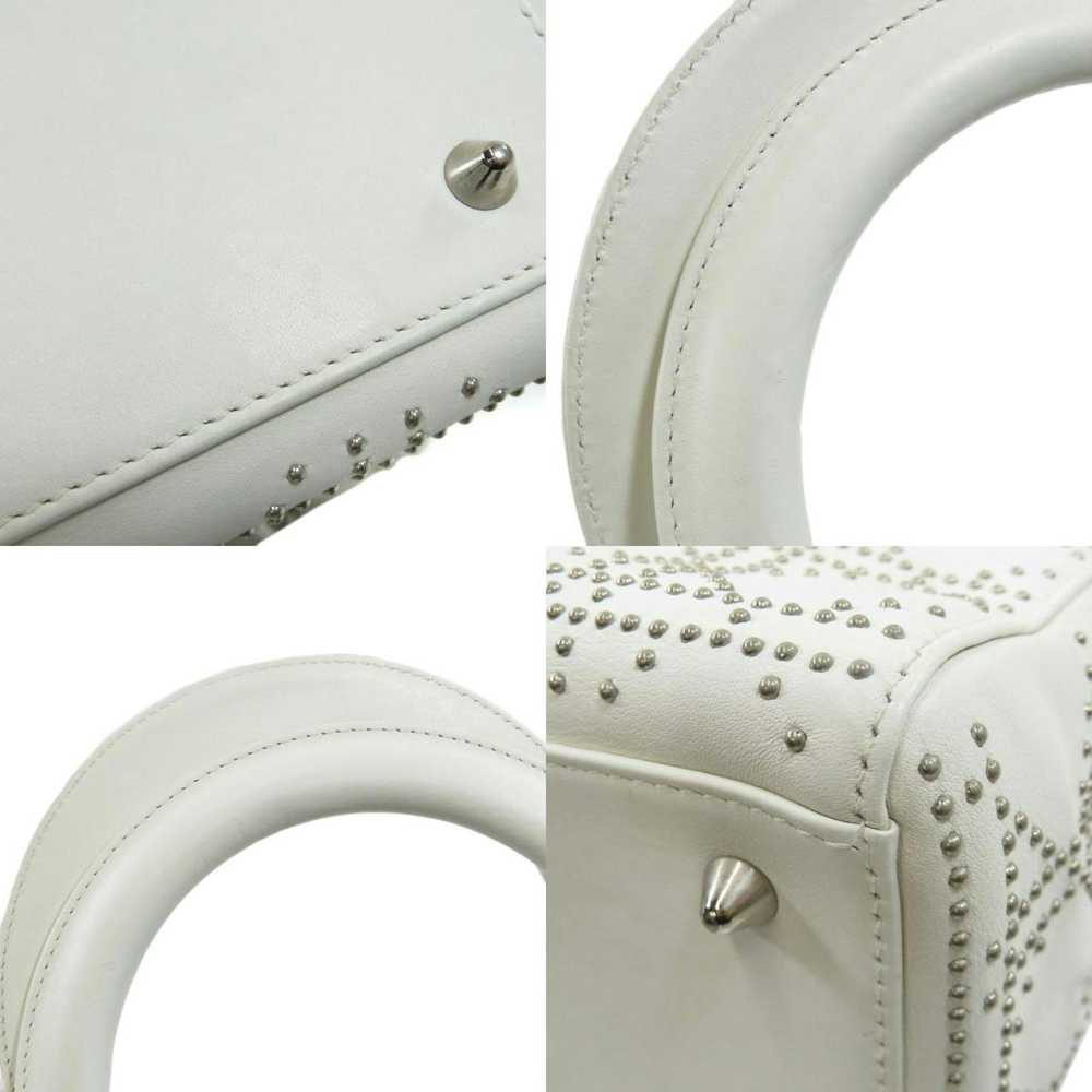 Dior Dior Handbag Leather White - image 8