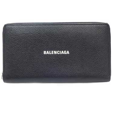 Louis Vuitton Balenciaga Round Zipper Long Wallet 