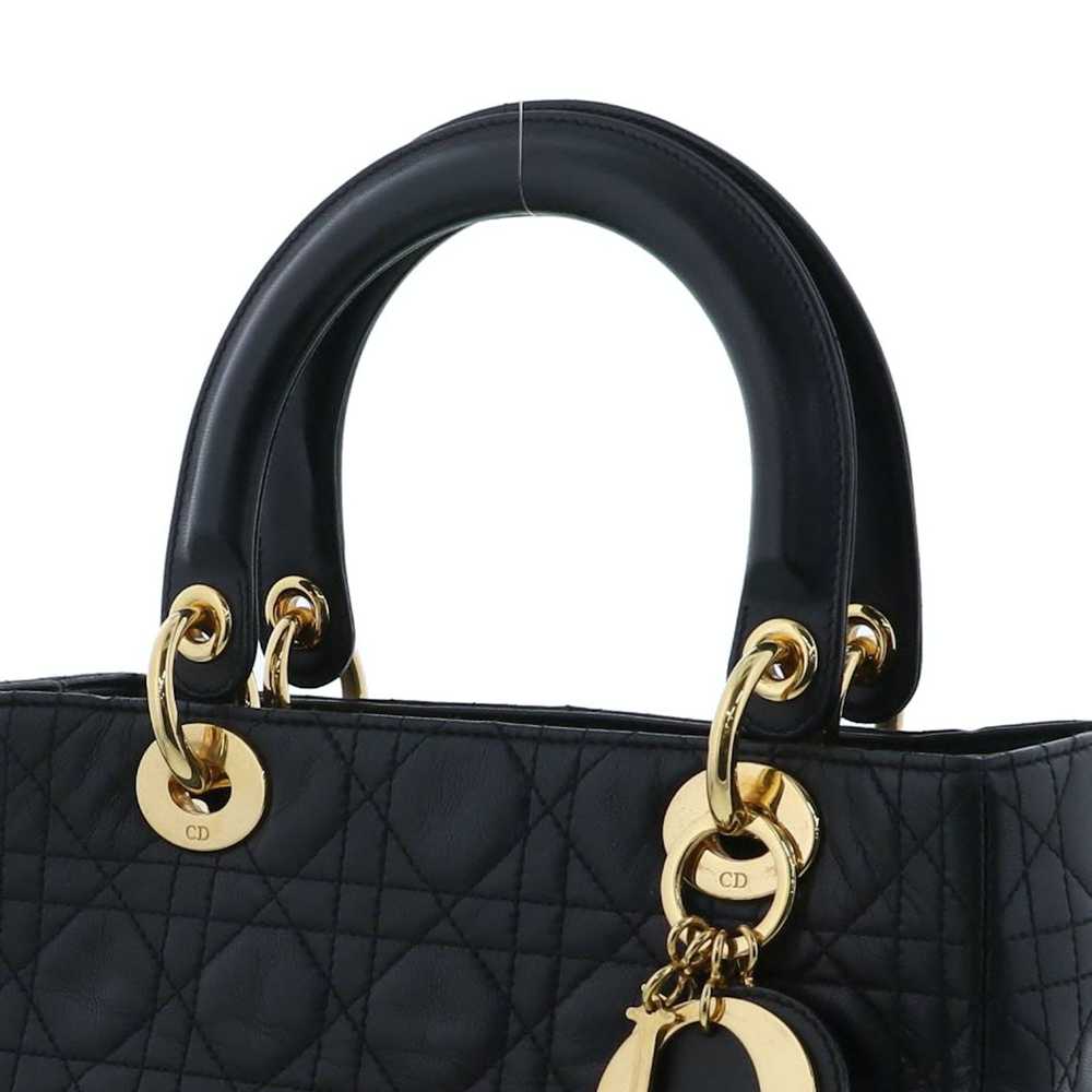 Dior Dior Lady Medium Canage Lambskin Handbag - image 3