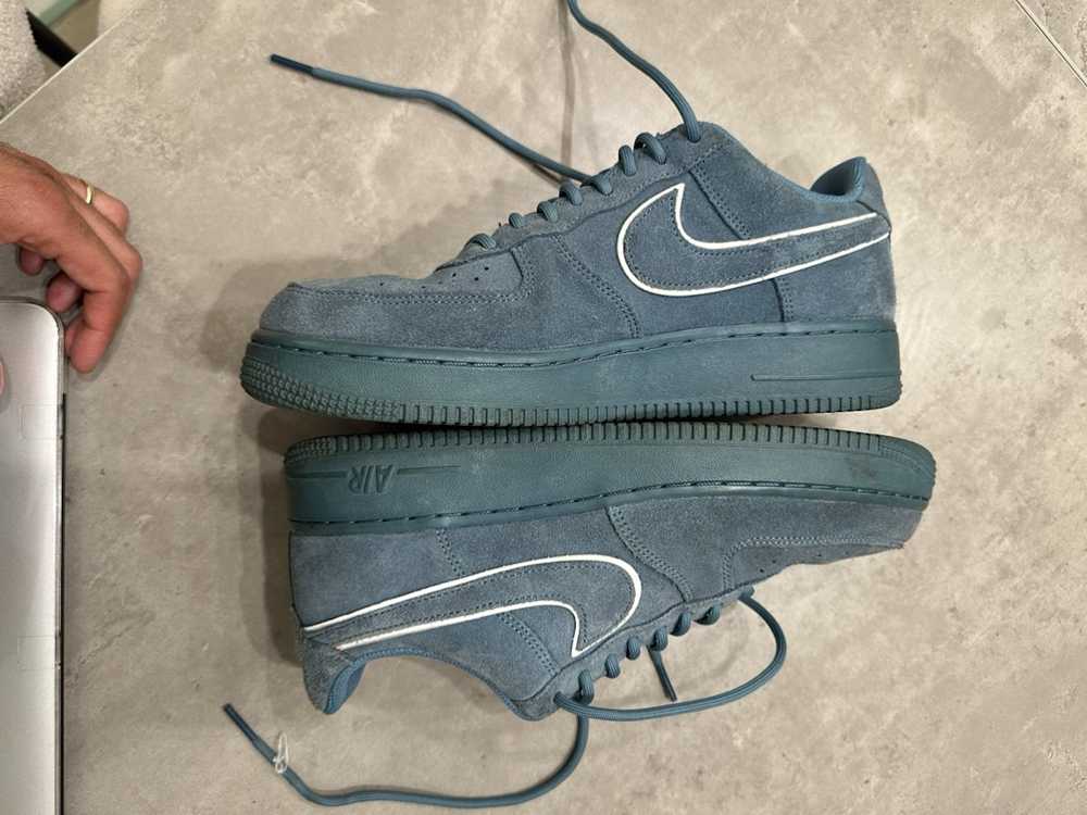 Nike Nike Air Force One Suede Light Blue size 9 - image 7