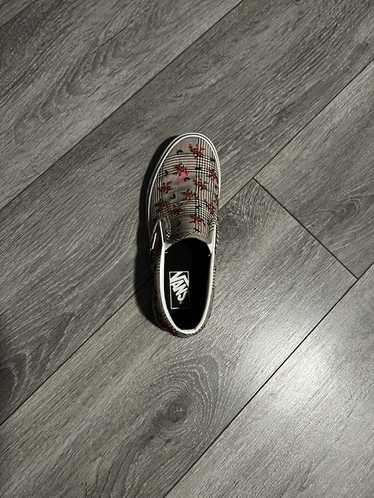 Streetwear × Vans vans slip on “glen plaid floral 