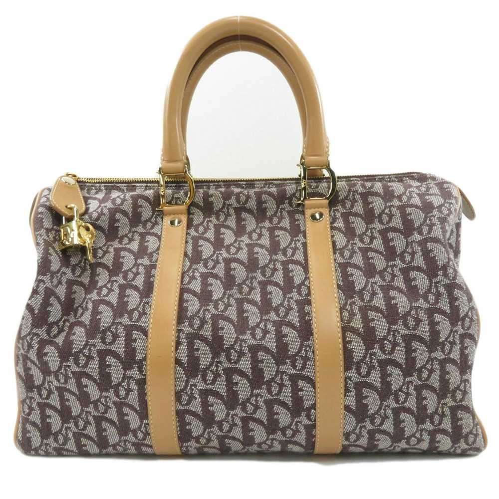 Dior Dior Trotter Boston Bag Canvas Leather Brown - image 1