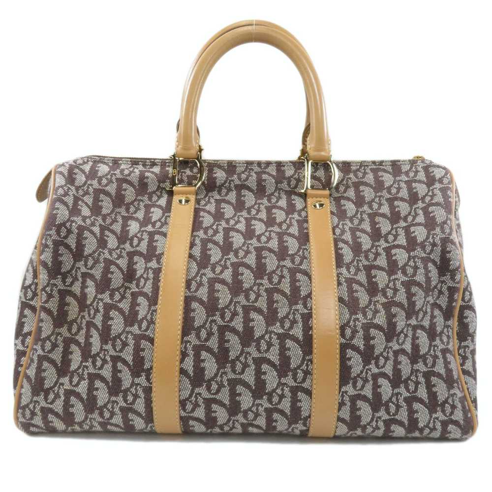 Dior Dior Trotter Boston Bag Canvas Leather Brown - image 2