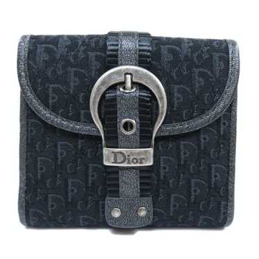 Dior Dior Trotter Bifold Wallet Coin Purse Canvas… - image 1