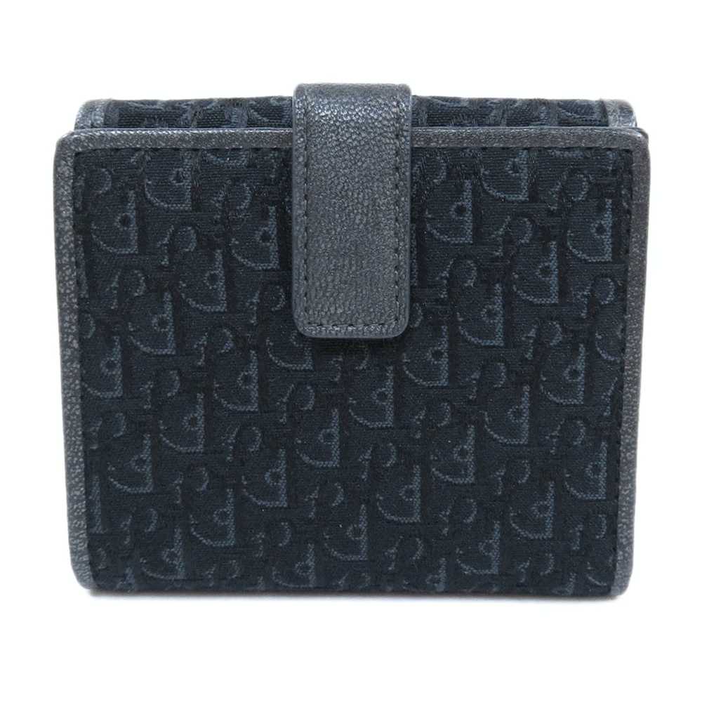 Dior Dior Trotter Bifold Wallet Coin Purse Canvas… - image 2