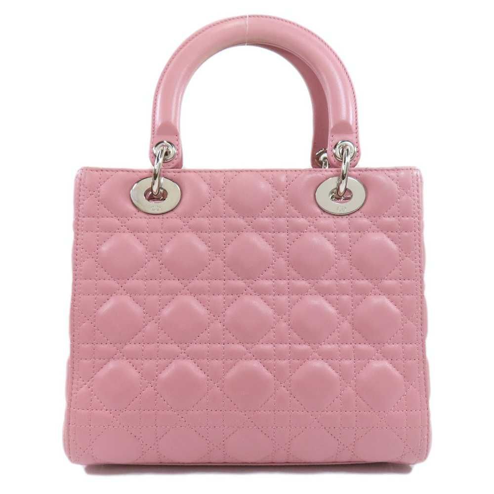 Dior Dior 2way Handbag Lambskin Pink - image 2