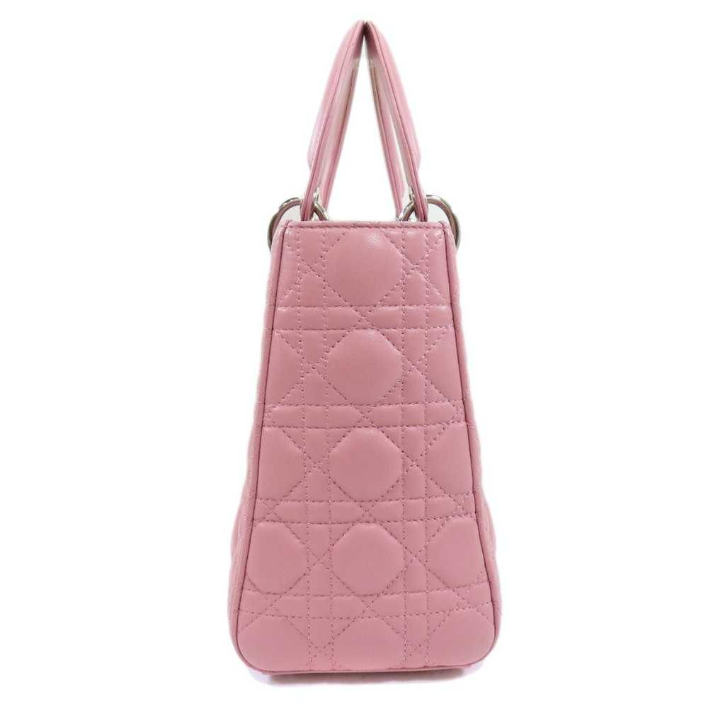 Dior Dior 2way Handbag Lambskin Pink - image 3