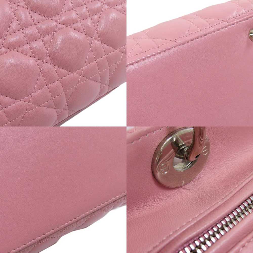 Dior Dior 2way Handbag Lambskin Pink - image 6