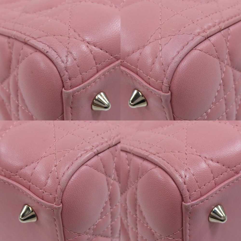 Dior Dior 2way Handbag Lambskin Pink - image 9