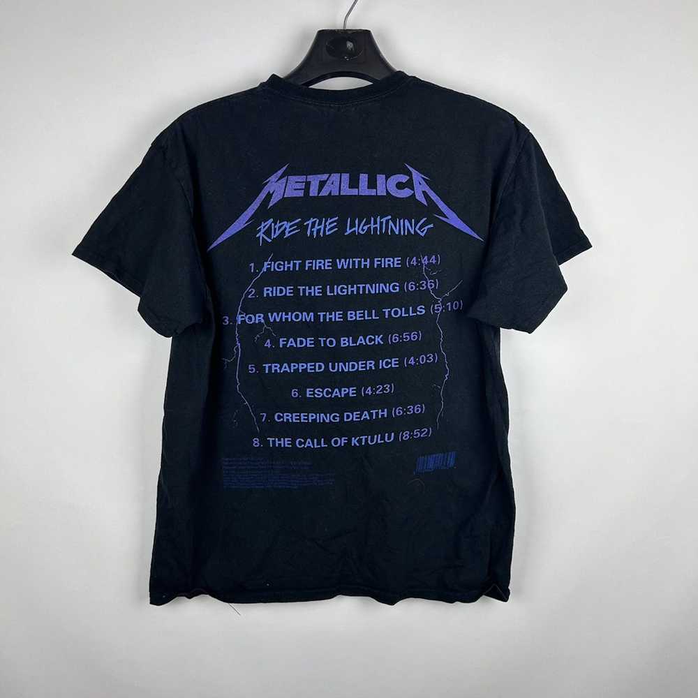 Metallica × Rock Tees × Vintage 2017 Metallica Ri… - image 5