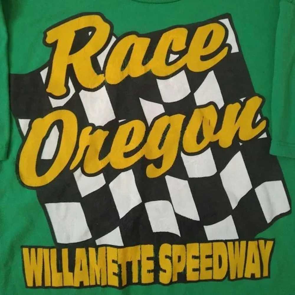 Jerzees × Racing × Vintage Vintage Race Oregon Wi… - image 1