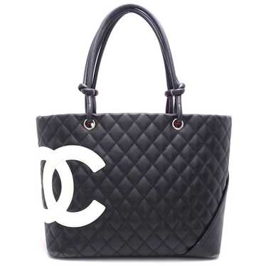 Chanel Chanel Cambon Line Tote Bag Large Calf Bla… - image 1