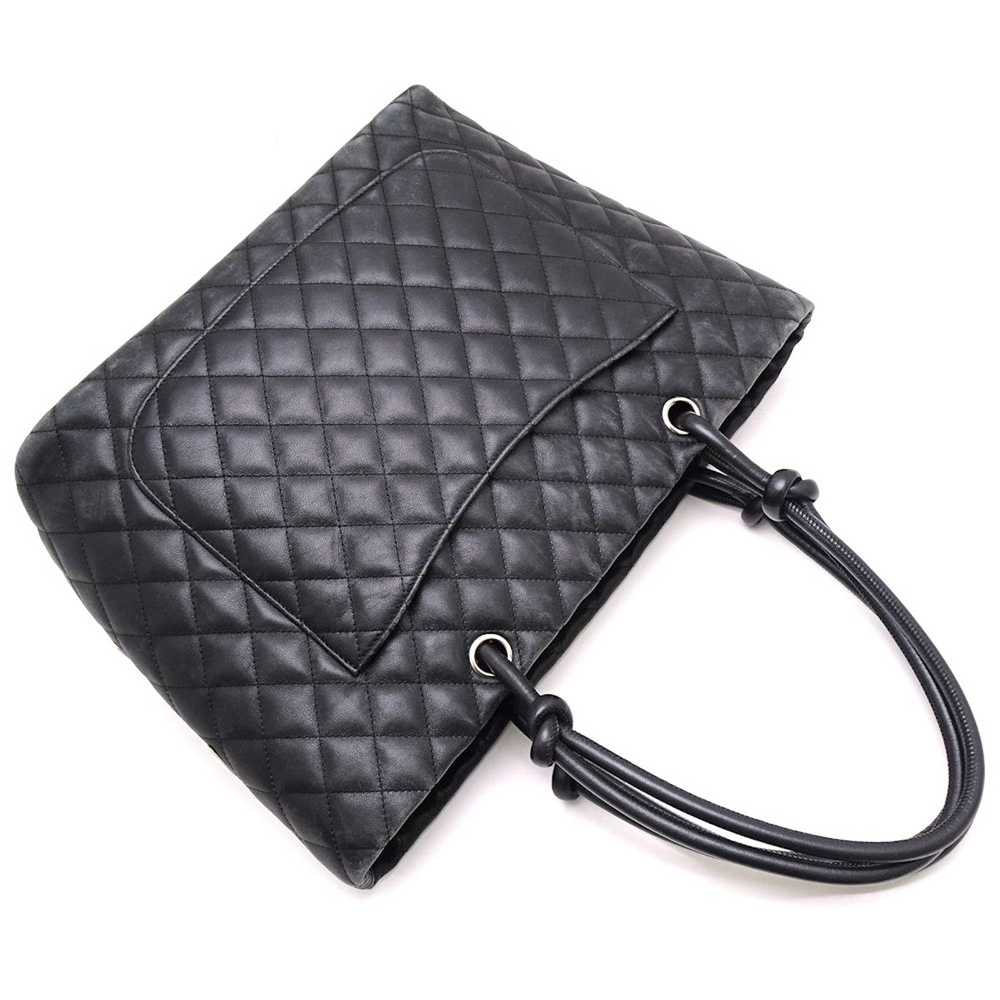 Chanel Chanel Cambon Line Tote Bag Large Calf Bla… - image 3