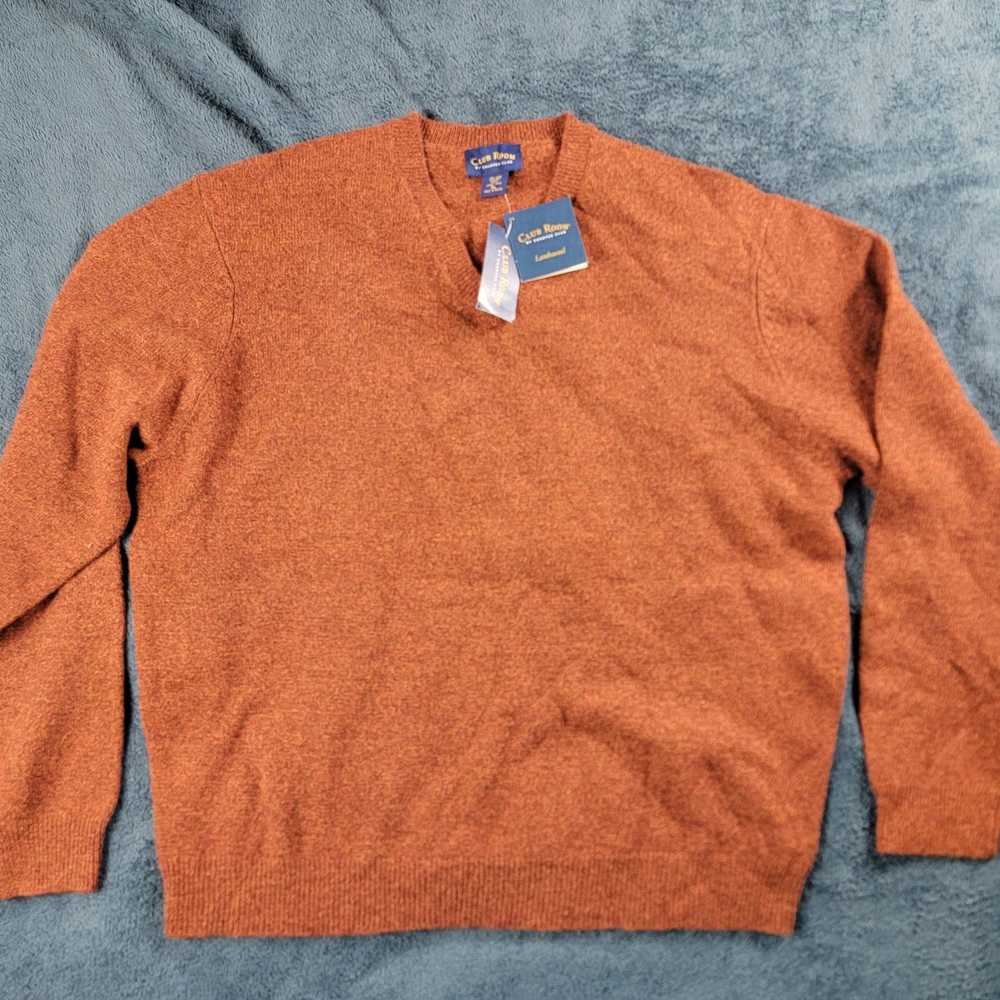 Club Room Club Room Mens XL Orange Pullover Sweat… - image 1