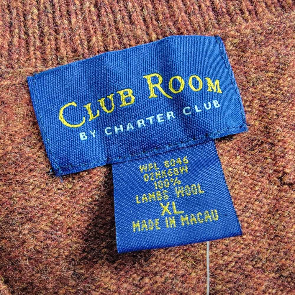 Club Room Club Room Mens XL Orange Pullover Sweat… - image 4