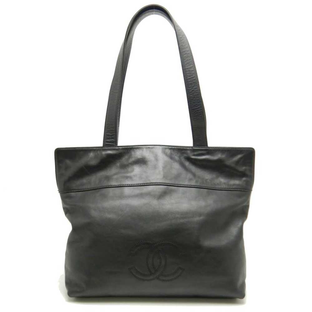 Chanel Chanel Tote Bag Shoulder Lambskin Black He… - image 1