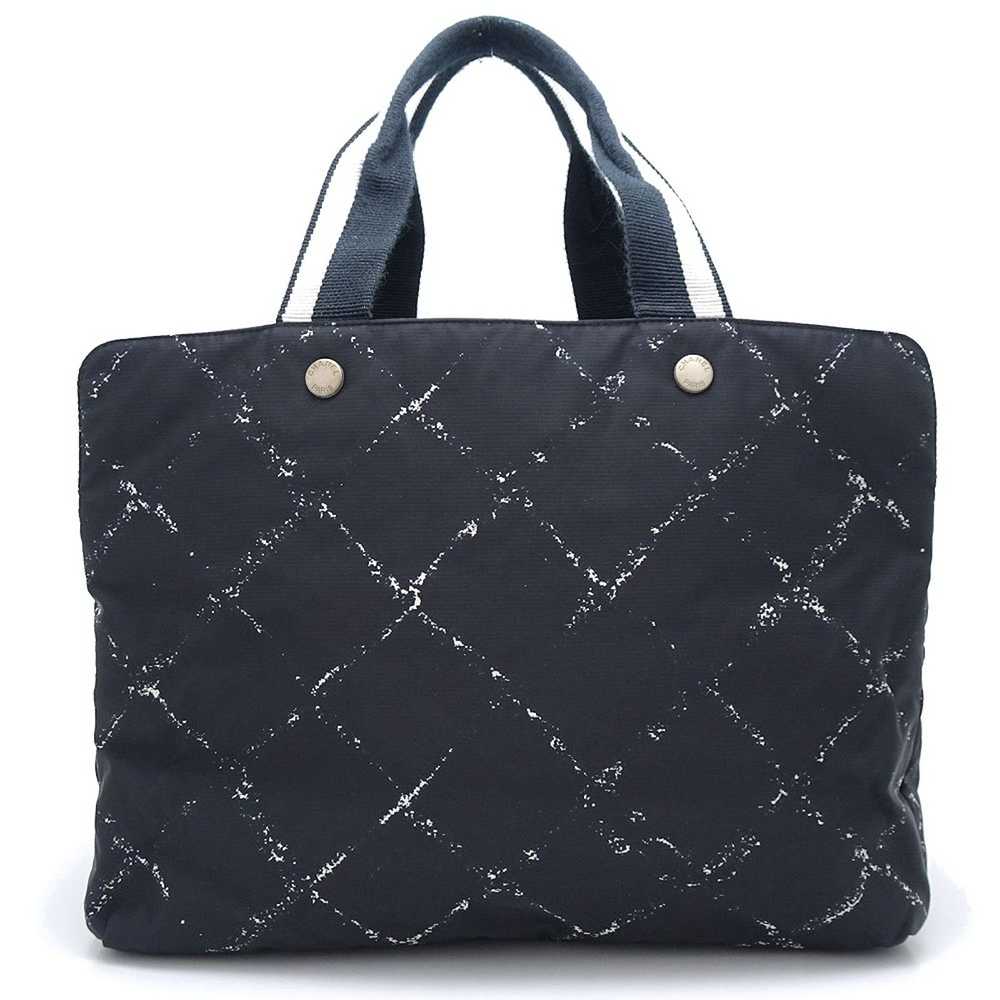 Chanel Chanel Mini Handbag Travel Line Nylon Canv… - image 1