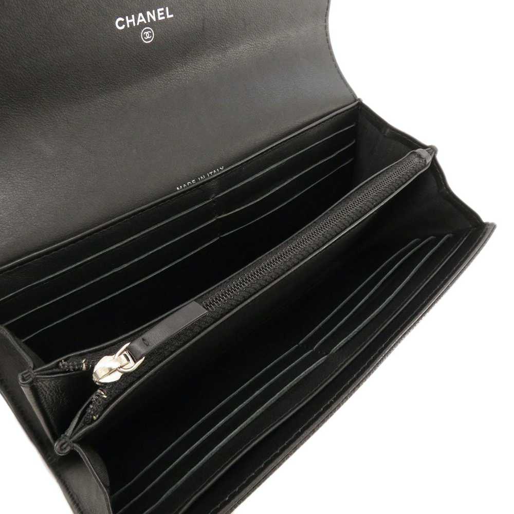 Chanel Chanel Cocomark Long Wallet Coin Purse Cav… - image 4