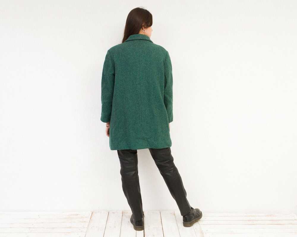 Tweed × Vintage 80's Wool Coat Jacket Overcoat Li… - image 4